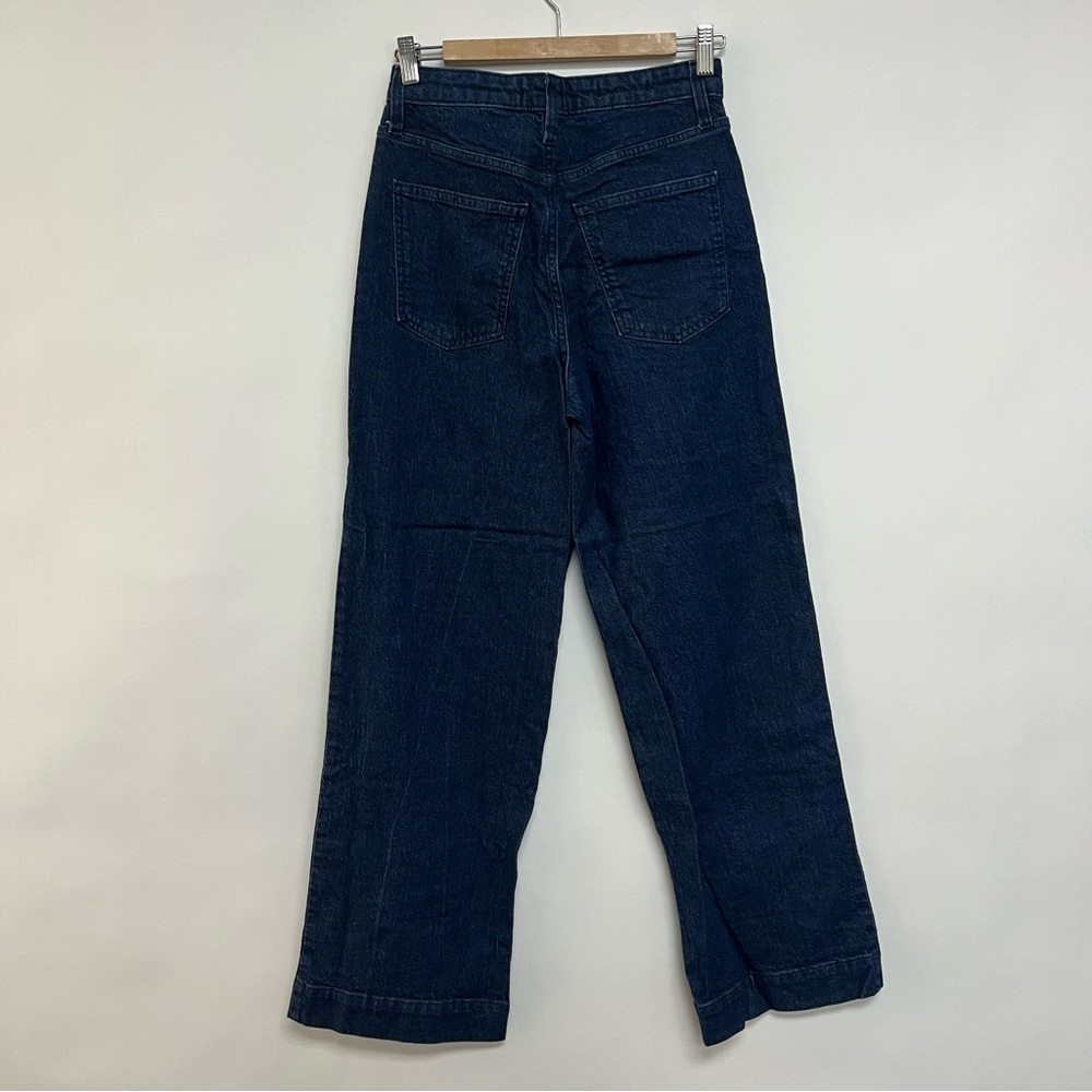 Universal Thread Dark Blue Rinse High Rise Wide Leg Jeans Size 6 - Picture 8 of 10